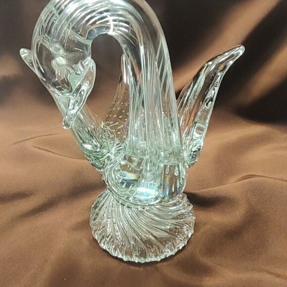 Vintage Murano Art Glass Goose/Swan w/Air Bubbles Heavy - Picture 3 of 15
